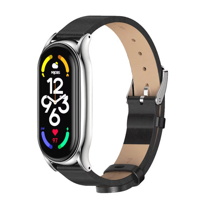Strap for Mi Band 10 9 8 7 6 5 4 3 Bracelet Silicone Wristband for Xiaomi Mi Band 8 Metal Strap for Mi Band 7 Watchband Leather