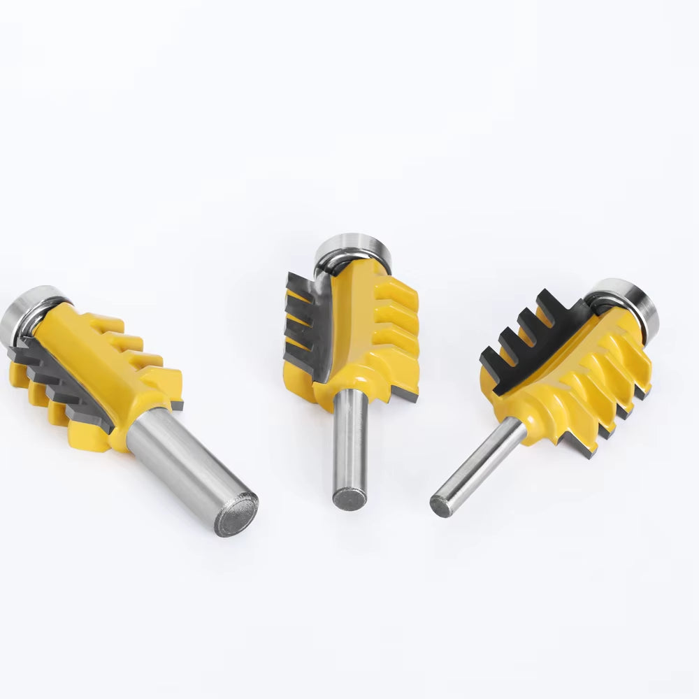 LA VIE 6Mm 1/4" 8Mm 12Mm 1/2" Shank Finger Joint Glue Router Bit Milling Cutter Mortaise Tenon Knife Cone Woodwork Cutters Tools