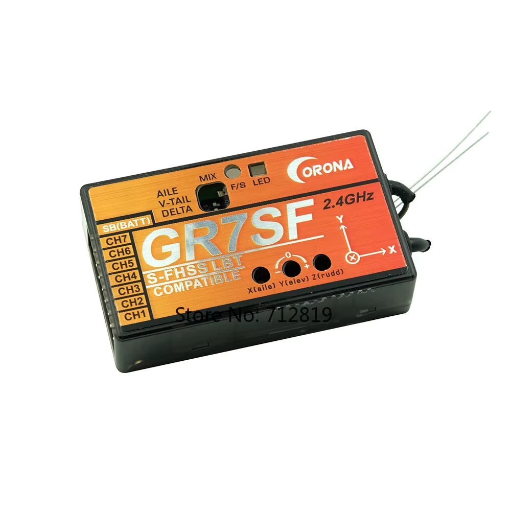 Corona 2.4Ghz R4SF R6SF R8SF C4SF-HV S-FHSS/FHSS Compatible Receiver for FUTABA S-FHSS T6 14SG