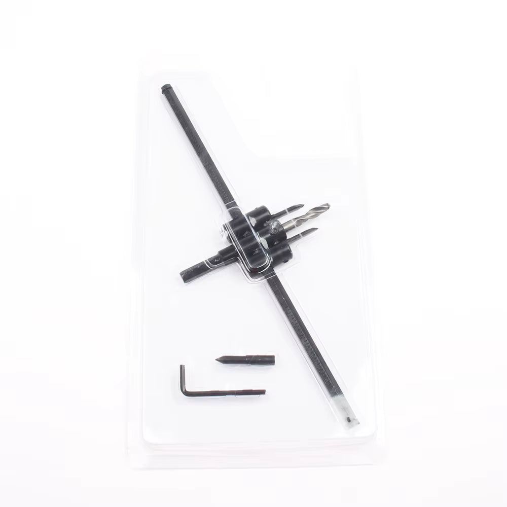 LUBAN Adjustable Metal Wood Circle Hole Saw Drill Bit Cutter Kit DIY Tool 30Mm-120Mm Black Alloy Blade 30Mm-200Mm 30Mm-300Mm