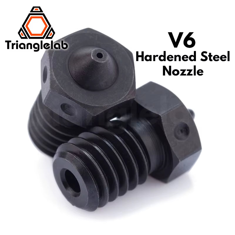 R A2 Hardened Steel V6 Nozzle Compatible PEI PEEK Carbon Fiber Filament for V6 HOTEND Dragon RAPIDO Matrix EXTRUDER