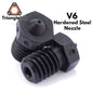 R A2 Hardened Steel V6 Nozzle Compatible PEI PEEK Carbon Fiber Filament for V6 HOTEND Dragon RAPIDO Matrix EXTRUDER