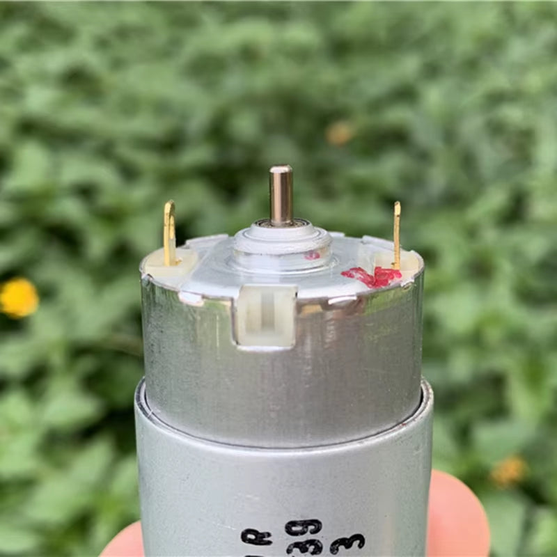 JOHNSON Vmotor Mini RS-395 Electric Motor Engine DC 6V 12V 18V 24V 10500RPM High Large Torque Motor Dual 2.3Mm Shaft Double Axis
