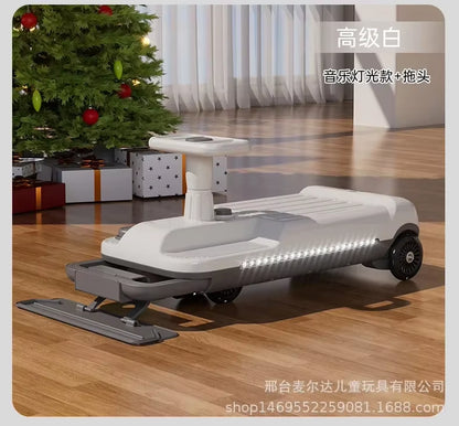 New Children'S Electric Twisting Car, Adults Can Sit, Charge, Anti-Rollover, Go-Kart, Mopping and Drifting Car