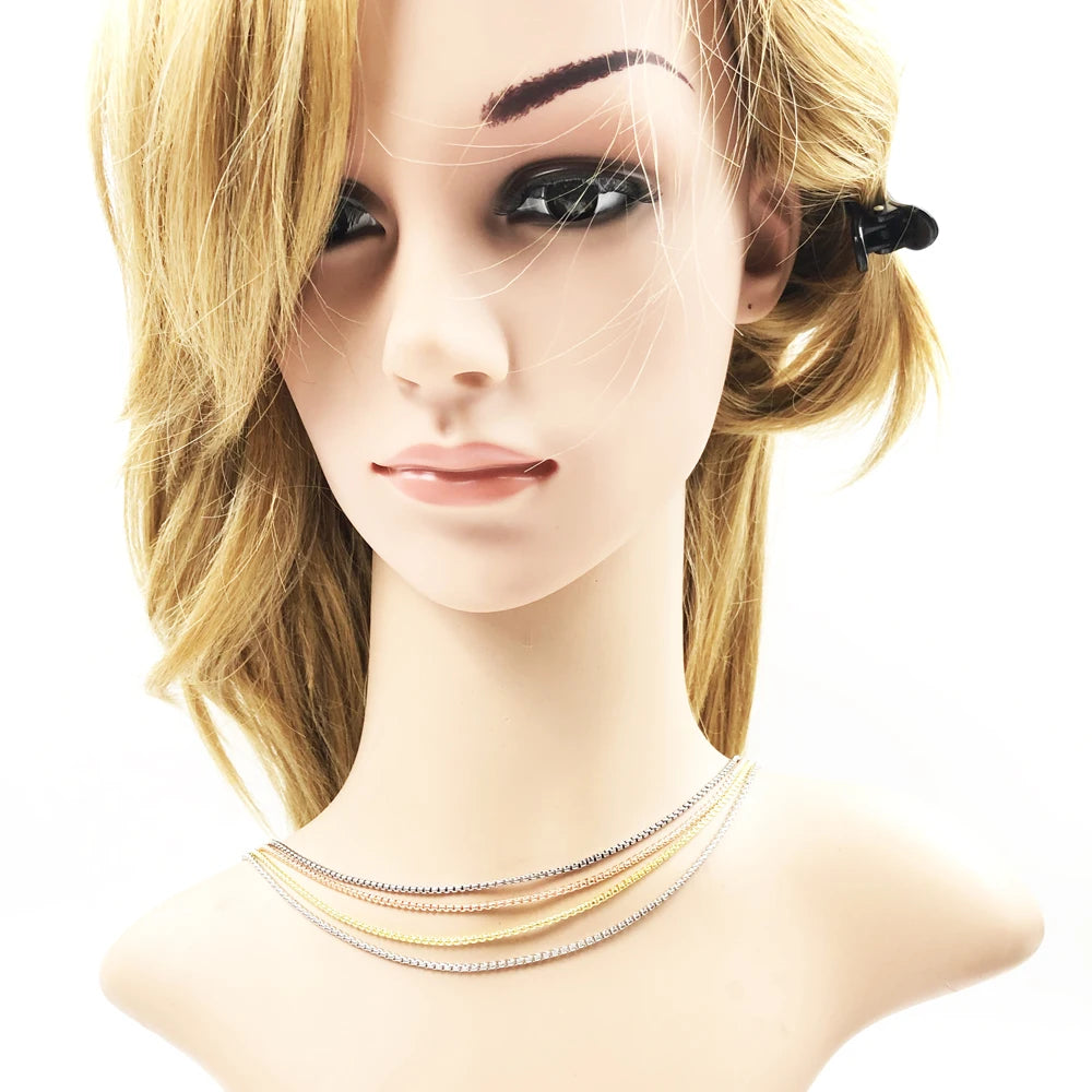 Venezia Chain Necklace,2022 Brand New Strand Fashion Jewelry Europe Style Silver Bijoux Gift for Men Women