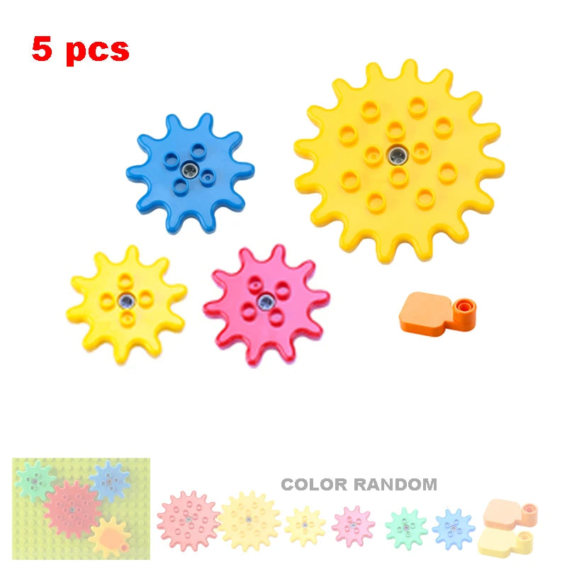 Big Building Blocks Assemble Accessories Children Toys Compatible with Duploes Amusement Park Playground Creativity DIY Set Gift