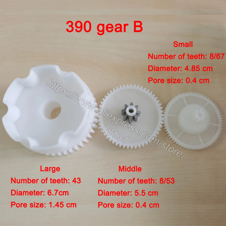 Children Electric Car Plastic Gear,550 Gearbox Gear for Electric Baby Cars,Kid'S Electric Vehicle Metal Gear for 390 Gearbox