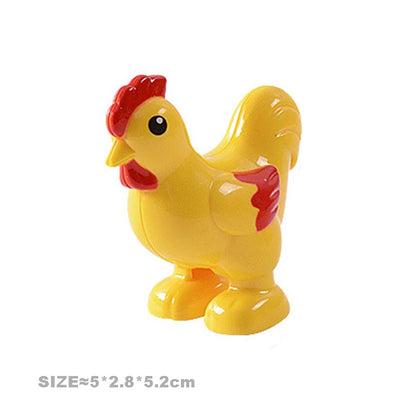 Big Building Blocks Accessories Farm Animals Zoo Compatible with Duplos Cat Pig Dog Rabbit Monkey Hippo Sheep Children Toys Gift