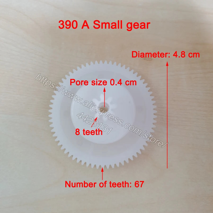 Children Electric Car Plastic Gear,550 Gearbox Gear for Electric Baby Cars,Kid'S Electric Vehicle Metal Gear for 390 Gearbox
