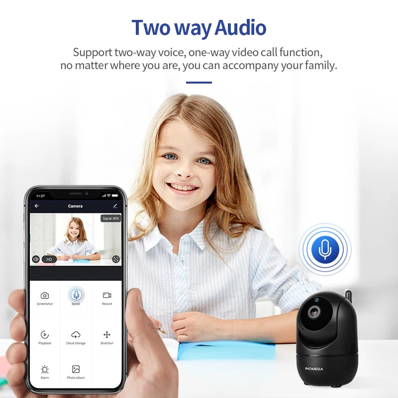 INQMEGA HD 1080P Cloud Wireless IP Camera Intelligent Auto Tracking of Human Home Security Surveillance CCTV Network Wifi Camera