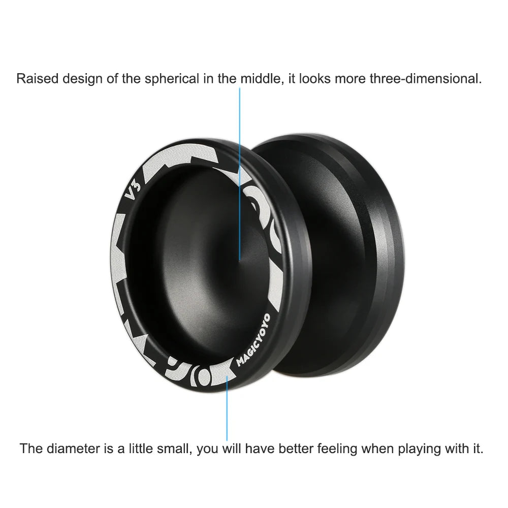 Magic Yoyo V3 YOYO ALUMINUM Alloy Professional Yoyo Best Unresponsive or Responsive Yoyos Stroller Yoyo for Children Boys Toys