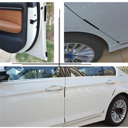 8Pcs/Set Car Door Side Edge Protector Strip Auto SUV Scrape Guard Bumper Handle Protective Cover Sticker Universal Auto Decal