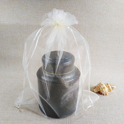 50Pcs/Lot 15X20 17X23 20X30 25X35Cm Big Drawable Organza Bags Jewelry Packaging Bags Wedding Party Decoration Gift Bag Favor Bag