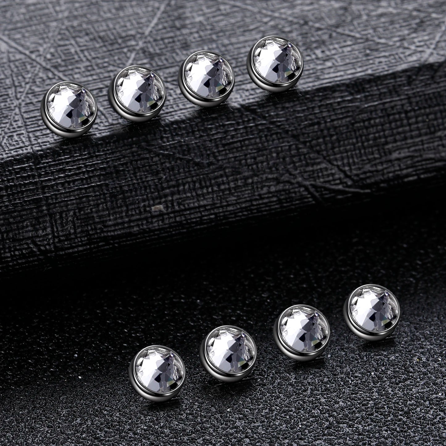 1PC Titanium Microdermal Piercing Surface Internally Threaded Gem Ends Dermal Skin Diver Hide in Medusa Piercing Body Jewelry