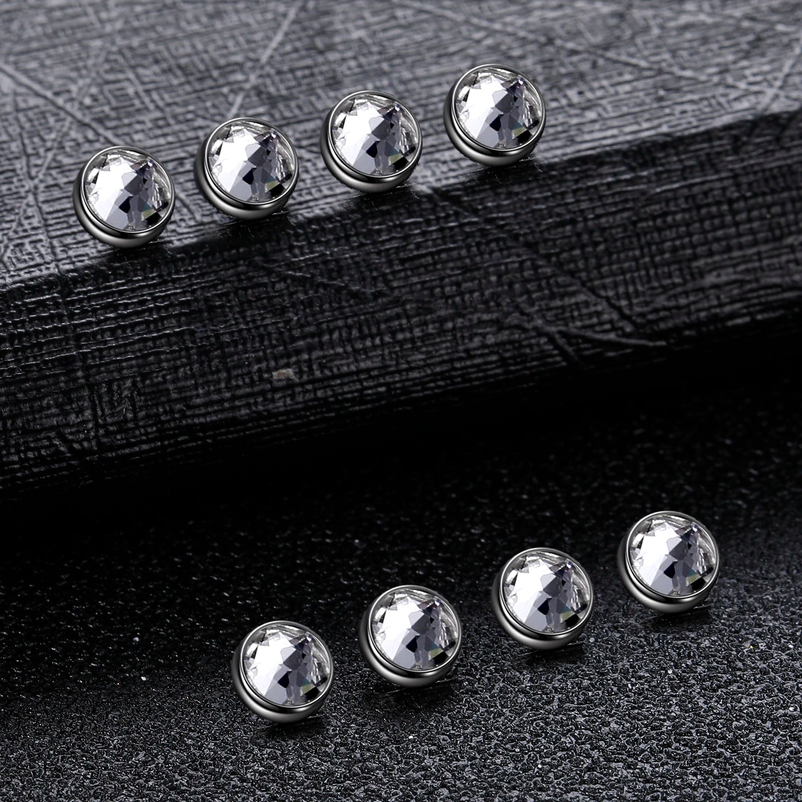 1PC Titanium Microdermal Piercing Surface Internally Threaded Gem Ends Dermal Skin Diver Hide in Medusa Piercing Body Jewelry