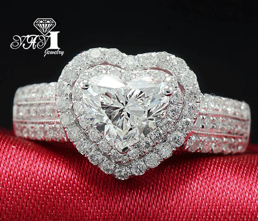Yayi Fashion Women Jewelry Pink Gemstone Zircon CZ Silver Color Engagement Wedding Woman Rings Gift Drop Ship Rings
