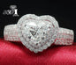 Yayi Fashion Women Jewelry Pink Gemstone Zircon CZ Silver Color Engagement Wedding Woman Rings Gift Drop Ship Rings