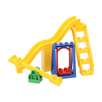 Big Building Blocks Assemble Accessories Children Toys Compatible with Duploes Amusement Park Playground Creativity DIY Set Gift