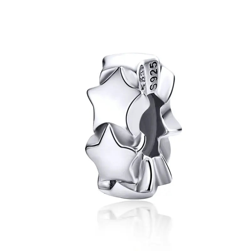 Authentic 925 Sterling Silver Dog Animal Footprint Cat Heart LOVE Spacer Charm Fit Bracelet DIY Original SCC594