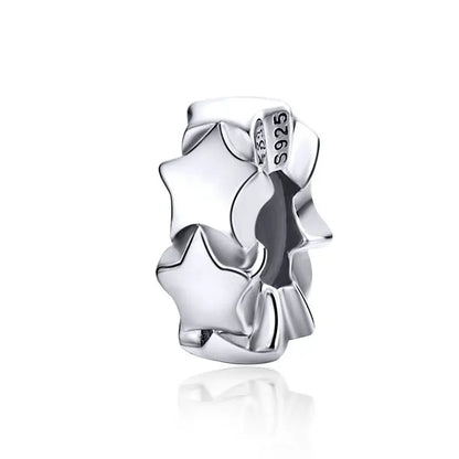Authentic 925 Sterling Silver Dog Animal Footprint Cat Heart LOVE Spacer Charm Fit Bracelet DIY Original SCC594