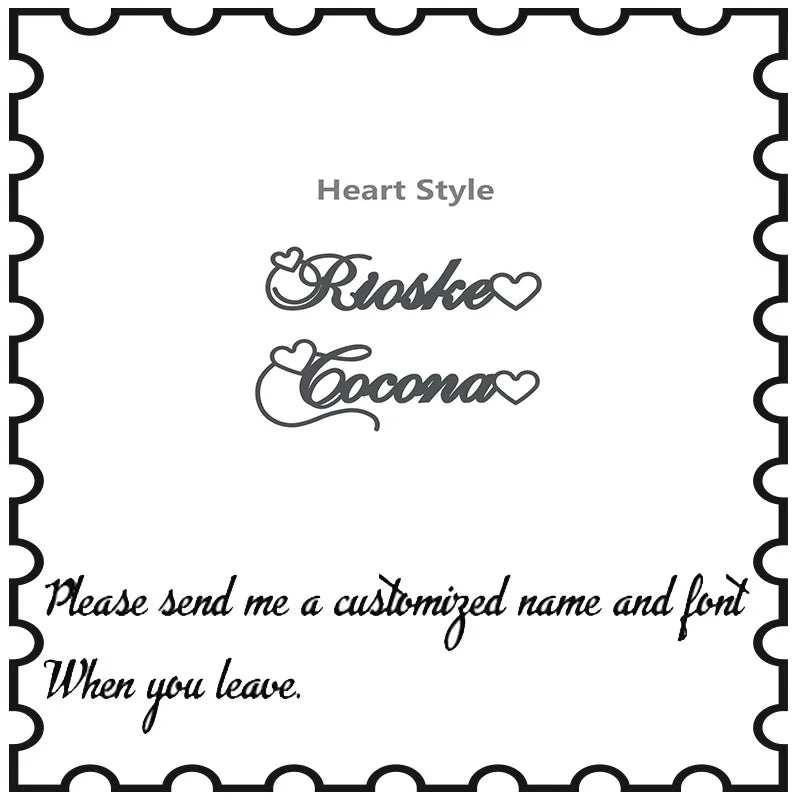 Fashion Custom Name Pendant Necklace with Heart Crown Any Letter Choker Necklace for Women Stainless Steel Jewelry Collier Femme