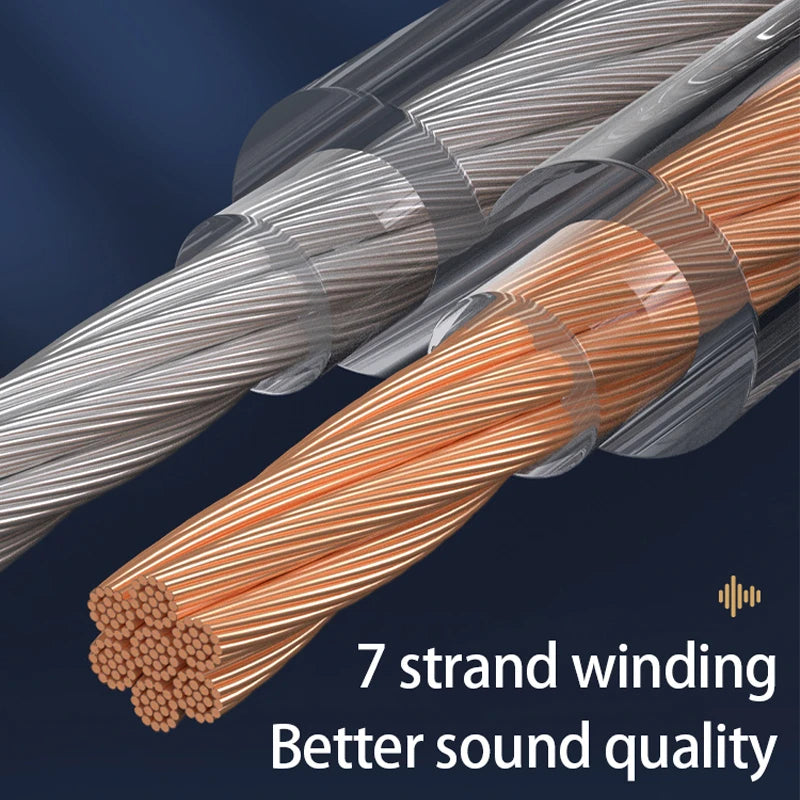 DIY HIFI Audio Cable Oxygen Free Pure Copper Speaker Cable for Car Audio Home Theater Audio Wire Soft Touch Cable