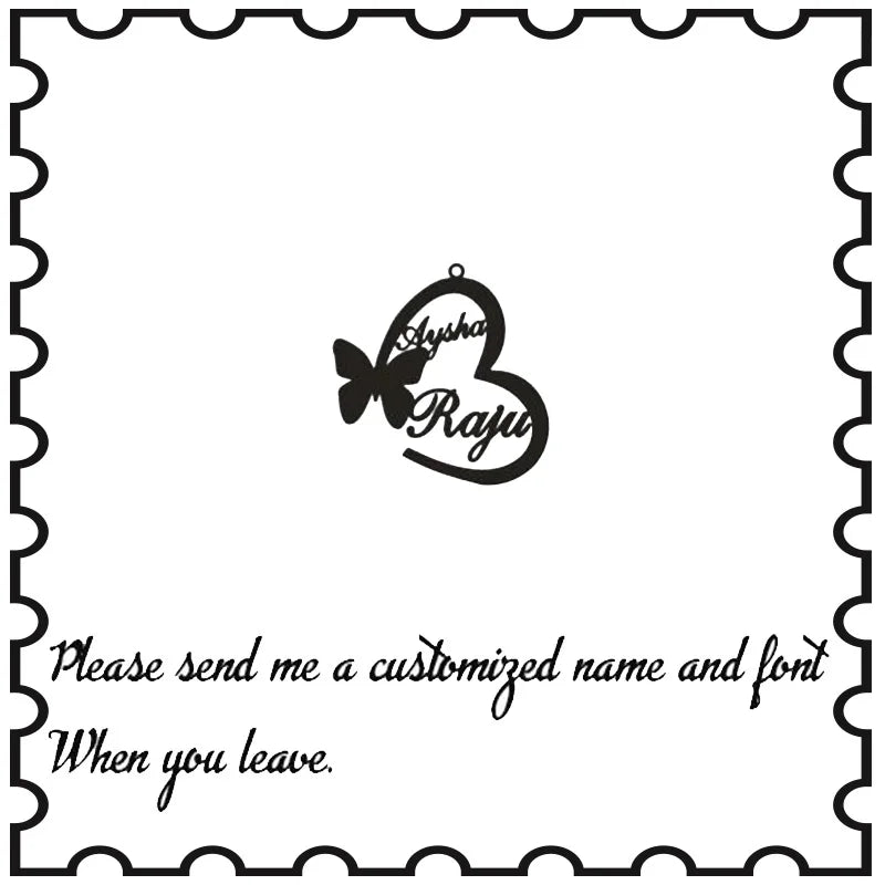 Fashion Custom Name Pendant Necklace with Heart Crown Any Letter Choker Necklace for Women Stainless Steel Jewelry Collier Femme