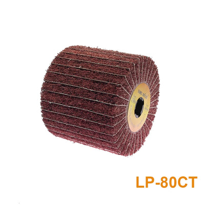 120*100*19Mm Non-Woven Nylon Flap Brush Satin Drawing Polishing Deburring Drum Wheel for Stainless Steel