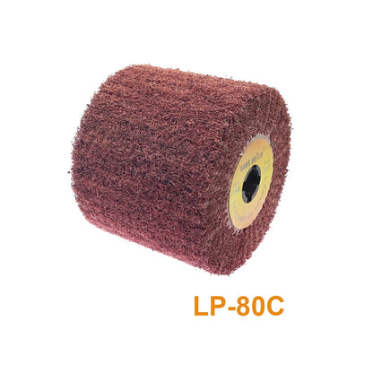 120*100*19Mm Non-Woven Nylon Flap Brush Satin Drawing Polishing Deburring Drum Wheel for Stainless Steel