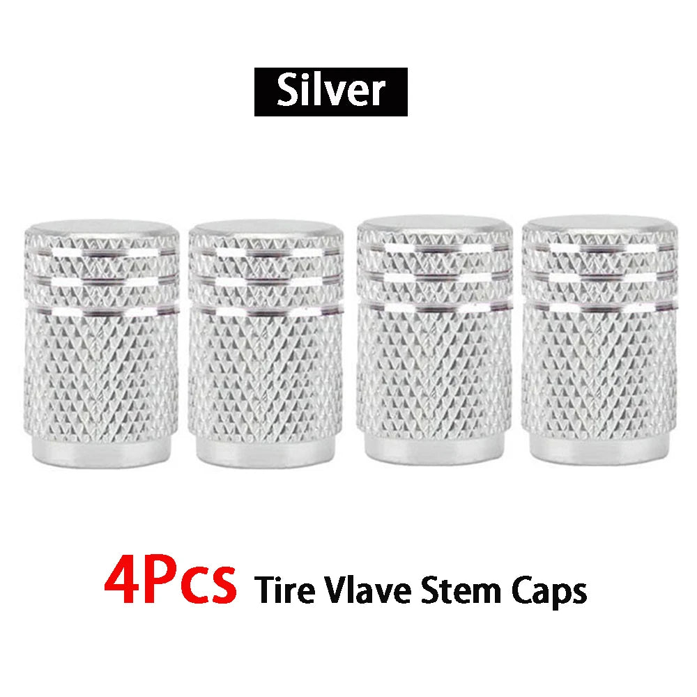 4Pcs/Lot Universal Alu-Alloy Tire Valve Caps for Car Truck Motorcycle Bicycle Valve Stem Cover Tire Accessories