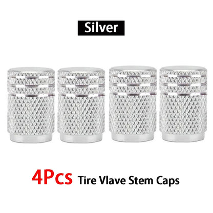 4Pcs/Lot Universal Alu-Alloy Tire Valve Caps for Car Truck Motorcycle Bicycle Valve Stem Cover Tire Accessories