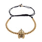 2020 Classic Luxury CZ Black Zircon Long Tubes&4Mm Copper Beads Macrame Men Bracelets&Bangles for Women Jewelry Bileklik