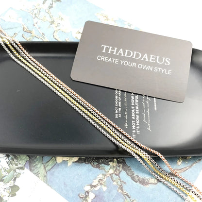 Venezia Chain Necklace,2022 Brand New Strand Fashion Jewelry Europe Style Silver Bijoux Gift for Men Women