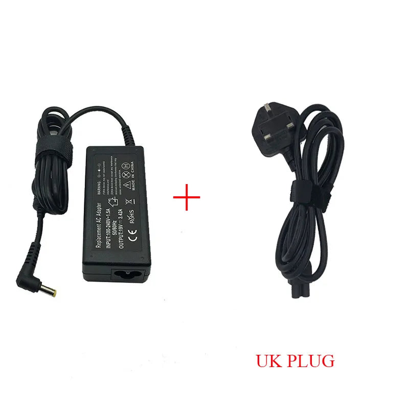 19V 3.42A 65W 5.5*1.7Mm AC Laptop Charger Adapter for  Aspire 5315 5630 5735 5920 5535 5738 6920 6530G 7739Z Power Supply