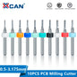 Router Bit 10Pcs 0.5-3.175Mm Carbide PCB Miling Cutter 3.175Mm Shank CNC Engraving Machine End Mill