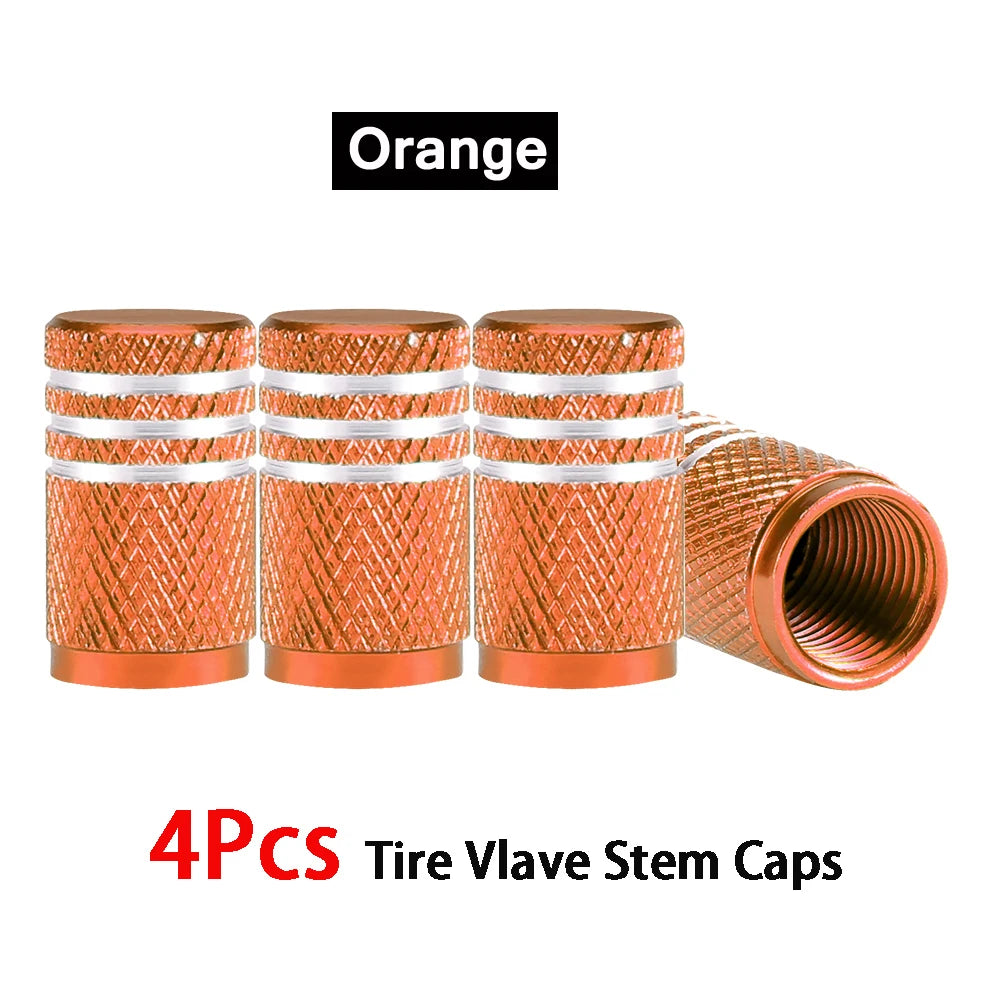 4Pcs/Lot Universal Alu-Alloy Tire Valve Caps for Car Truck Motorcycle Bicycle Valve Stem Cover Tire Accessories