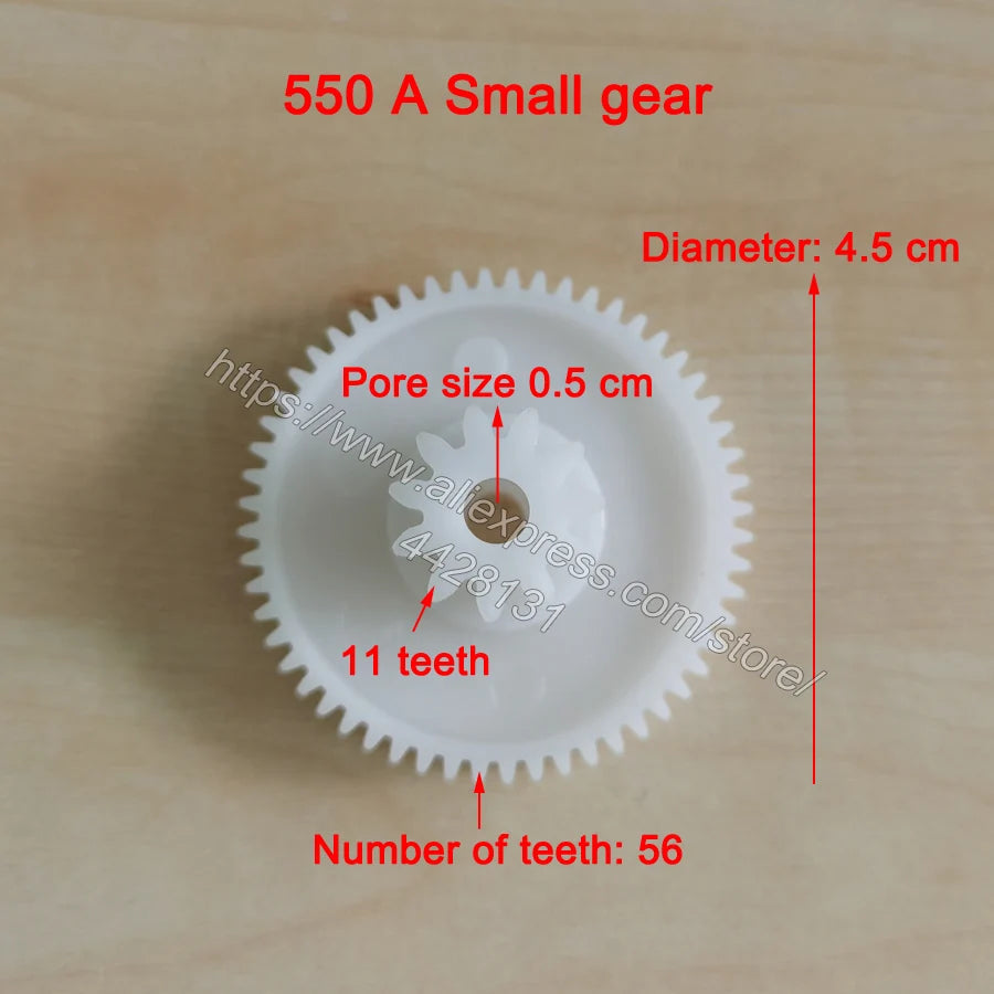 Children Electric Car Plastic Gear,550 Gearbox Gear for Electric Baby Cars,Kid'S Electric Vehicle Metal Gear for 390 Gearbox
