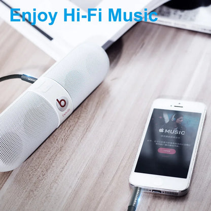 Jack 3.5 Audio Cable Jack 3.5Mm Male to Male Speaker Aux Cable for Iphone Samsung Headphone Xiaomi Car Audio Aux Cord