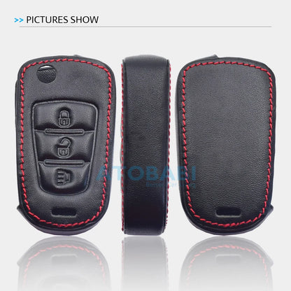 Leather Car Key Cases for Great Wall Haval Hover H1 H3 H6 H2 H5 C50 C30 C20R M4 3 Buttons Folding Keychain Remote Control Cover