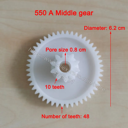 Children Electric Car Plastic Gear,550 Gearbox Gear for Electric Baby Cars,Kid'S Electric Vehicle Metal Gear for 390 Gearbox