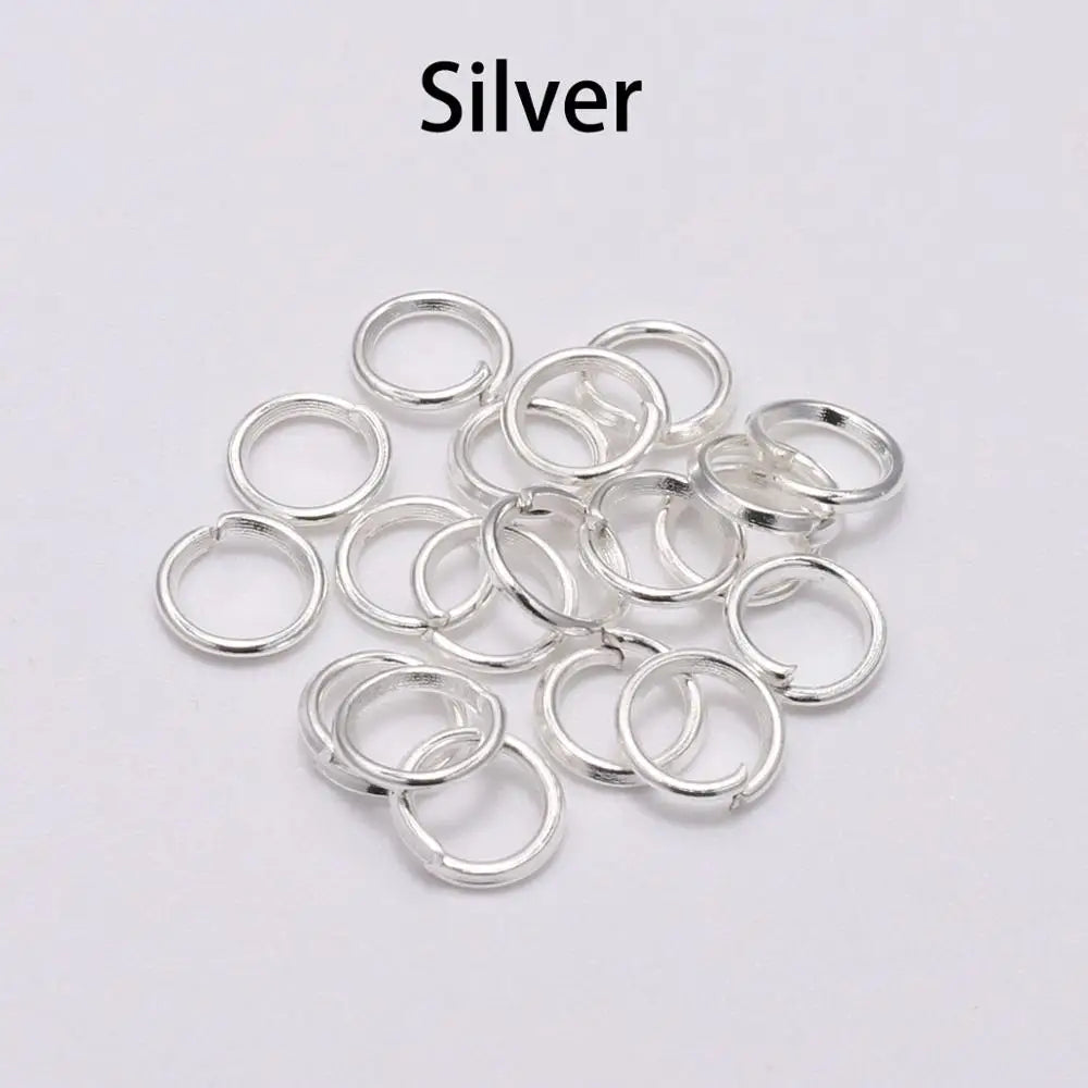 50-200Pcs/Lot 3-20 Mm Jump Rings Split Rings Connectors for Diy Jewelry Finding Making Accessories Wholesale Supplies