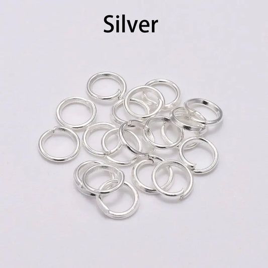 50-200Pcs/Lot 3-20 Mm Jump Rings Split Rings Connectors for Diy Jewelry Finding Making Accessories Wholesale Supplies