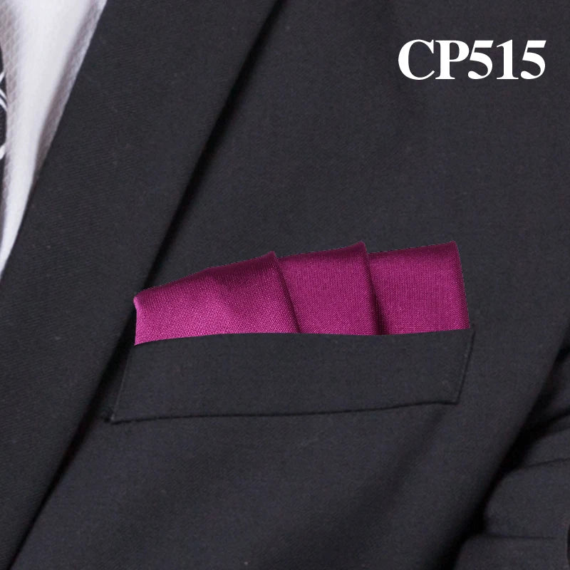 Satin Handkerchief for Men Candy Color Mens Suits Pocket Square Business Chest Towel Hanky Suit Napkin Solid Hankies