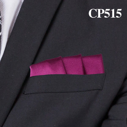 Satin Handkerchief for Men Candy Color Mens Suits Pocket Square Business Chest Towel Hanky Suit Napkin Solid Hankies