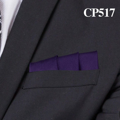 Satin Handkerchief for Men Candy Color Mens Suits Pocket Square Business Chest Towel Hanky Suit Napkin Solid Hankies