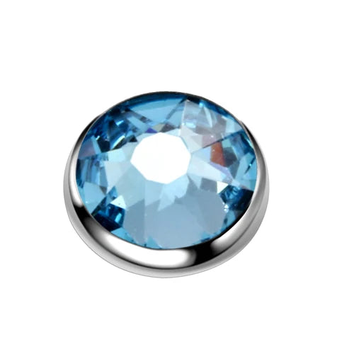 1PC Titanium Microdermal Piercing Surface Internally Threaded Gem Ends Dermal Skin Diver Hide in Medusa Piercing Body Jewelry