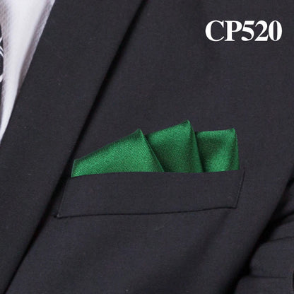 Satin Handkerchief for Men Candy Color Mens Suits Pocket Square Business Chest Towel Hanky Suit Napkin Solid Hankies