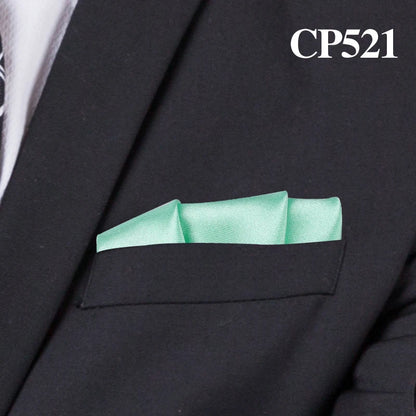 Satin Handkerchief for Men Candy Color Mens Suits Pocket Square Business Chest Towel Hanky Suit Napkin Solid Hankies