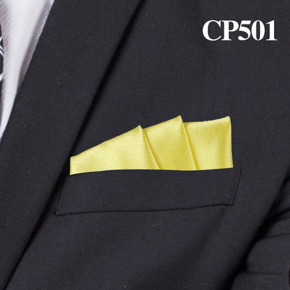 Satin Handkerchief for Men Candy Color Mens Suits Pocket Square Business Chest Towel Hanky Suit Napkin Solid Hankies