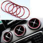 for Mercedes Benz A/B/GLA/CLA Class Aluminium Alloy Air Outlet Sticker/Instrument Panel Air Outlet Decoration Ring